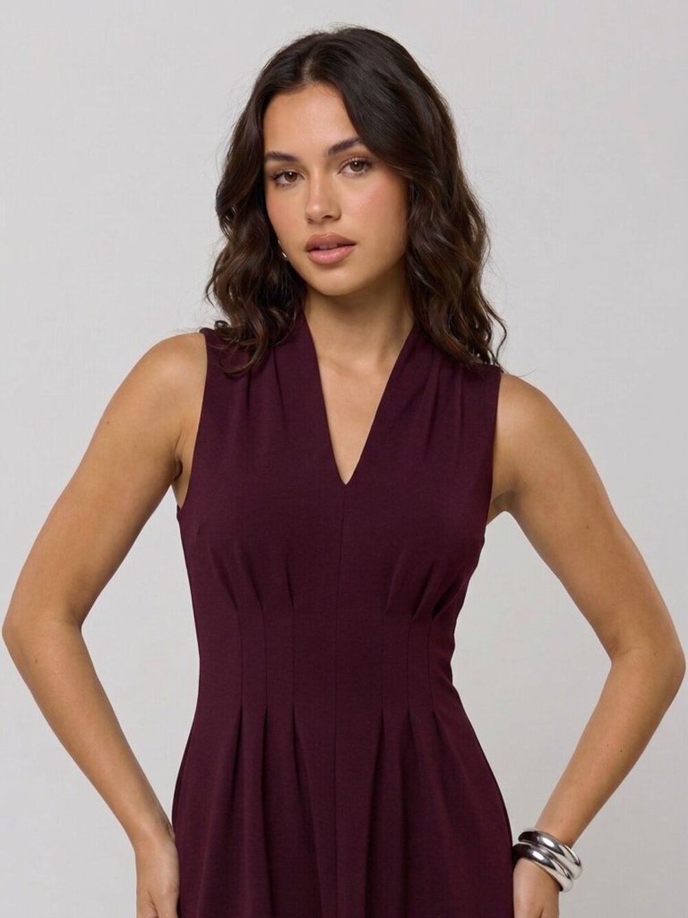 DKNY Burgundy Dress